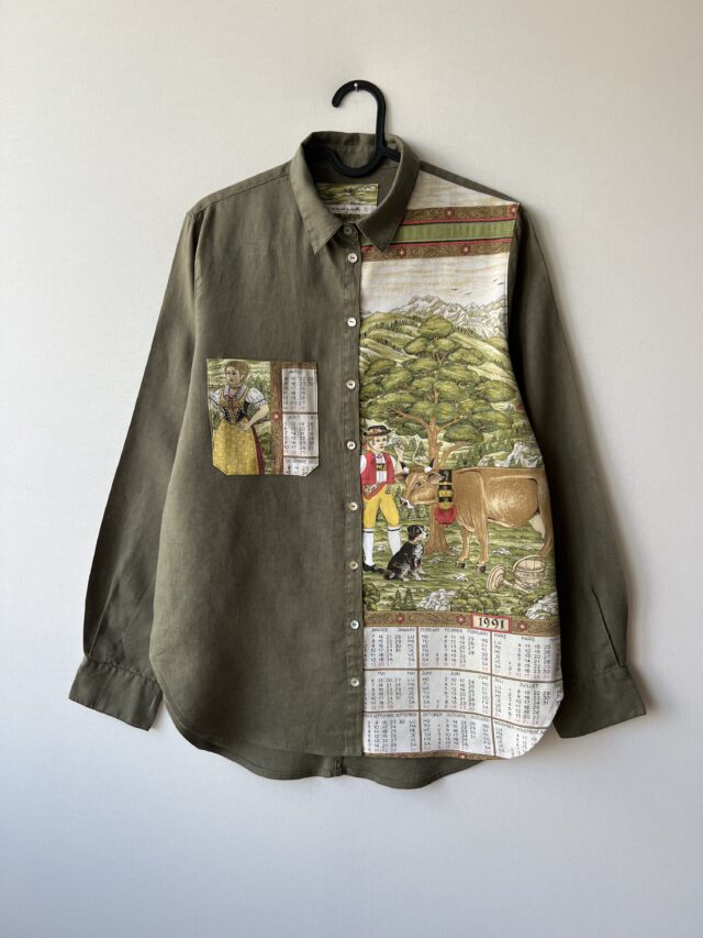 Сорочка жіноча льон S