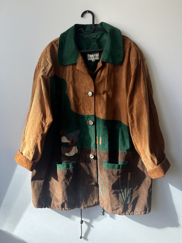 Куртка замшева L вживана