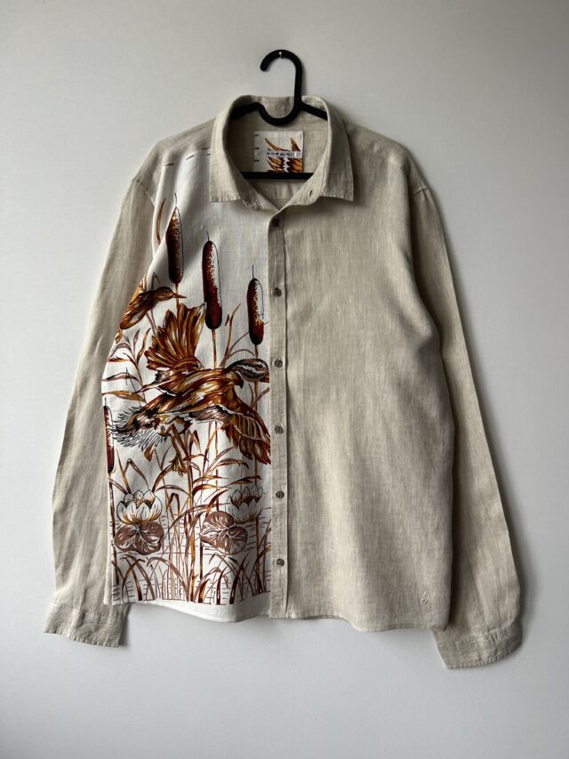 Сорочка чоловіча льон M